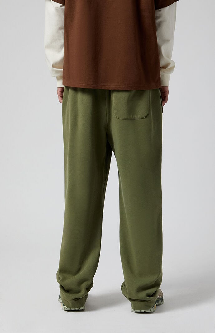 Pacsun Olive Wash Baggy Sweatpants