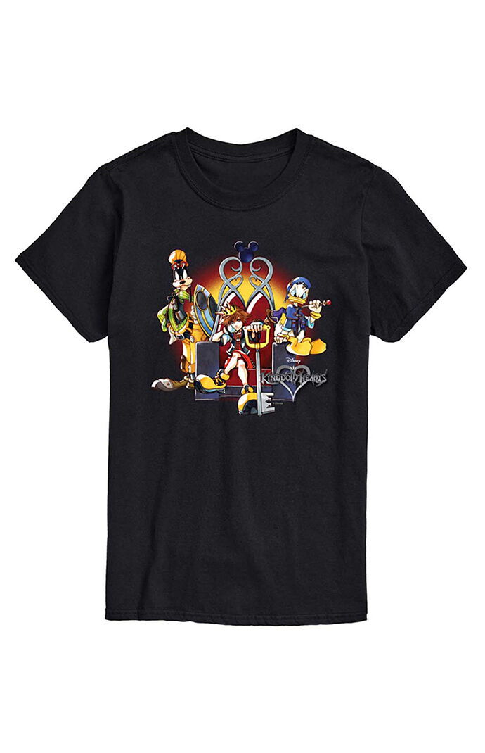 Hybrid Apparel Kingdom Hearts Sora, Goofy, and Donald T-Shirt