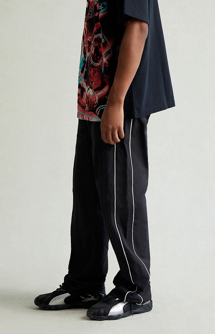 Pacsun Black Bolton Baggy Track Pants
