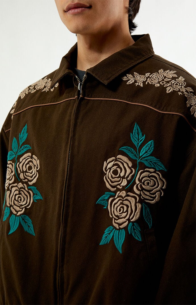 Pacsun Western Floral Embroidered Gas Jacket | PacSun