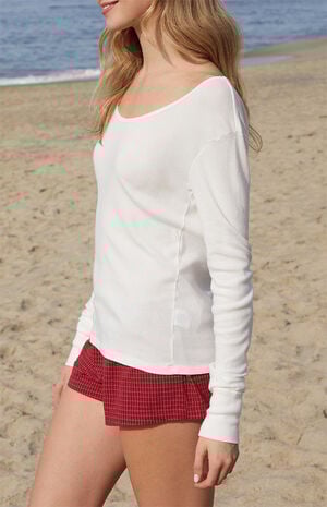 White Zelly Long Sleeve Top image number 2