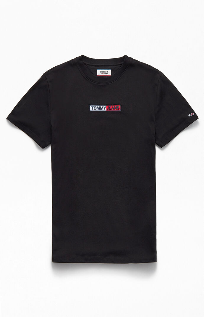 tommy jeans embroidered logo tee