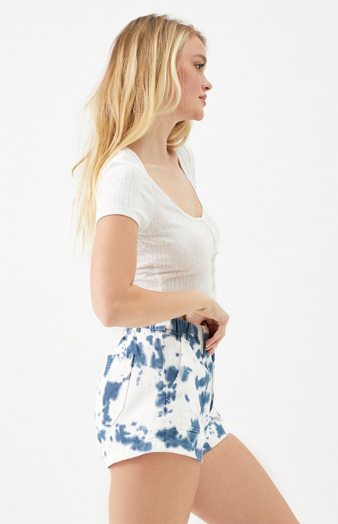 Paint Tie Dye Utility Shorts