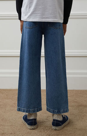 Eco Medium Blue Baggy Jeans image number 4