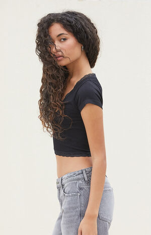 Genevieve Seamless Lace Top image number 2