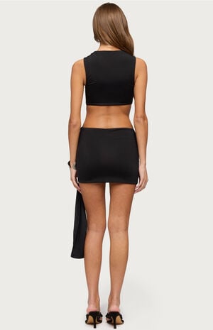 Sash Cutout Mini Dress image number 3