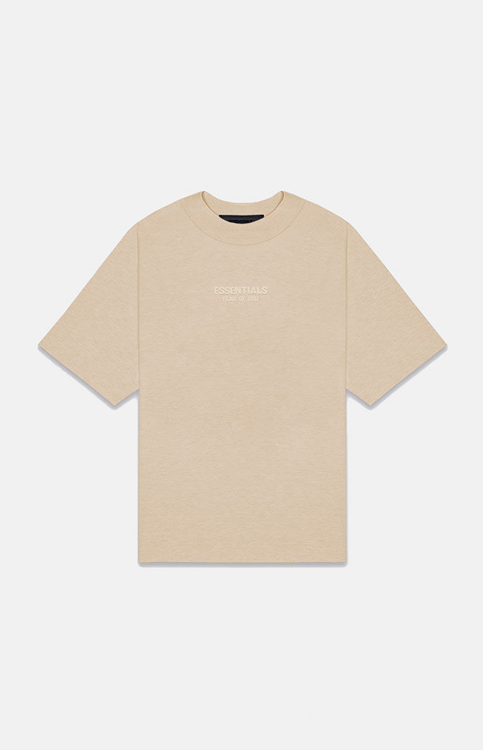 Fear of God Essentials Gold Heather T-Shirt | PacSun