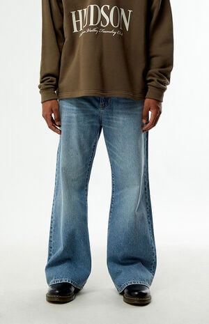 Bennett Baggy Flare Jeans Medium Blue image number 2