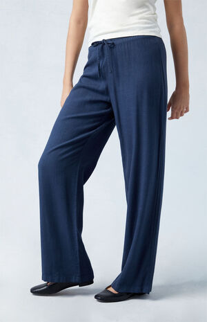 Linen Pull-On Pants image number 3