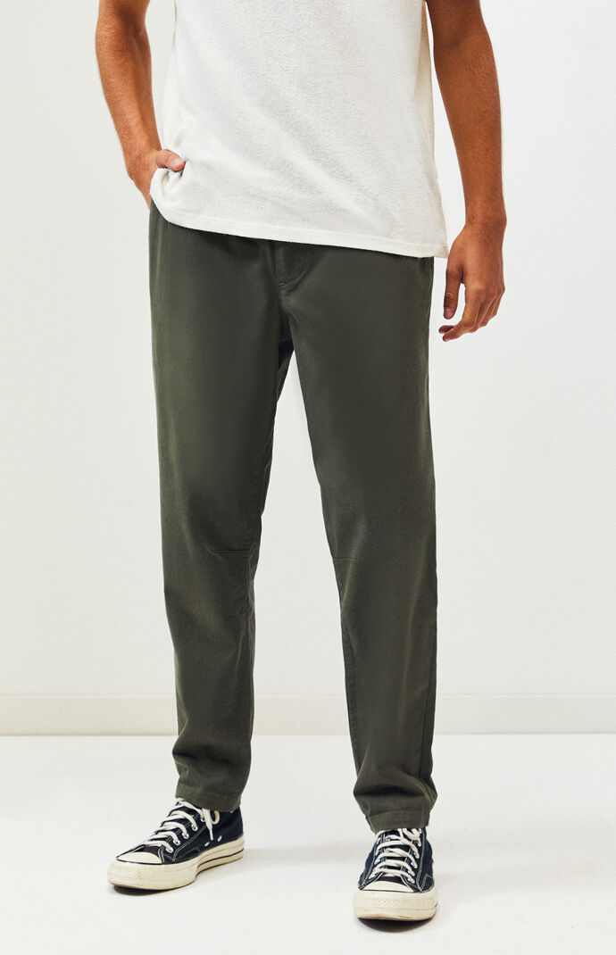 elastic waist chino pants