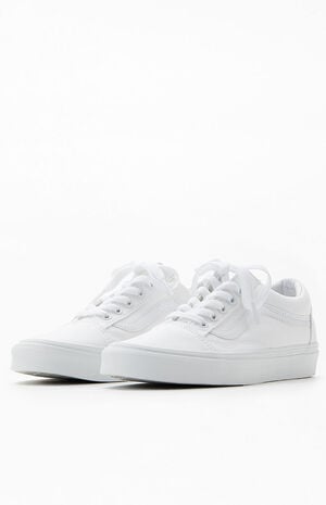 White Old Skool Shoes image number 1