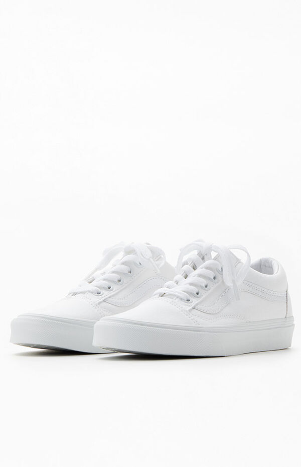 vans old skool pure white