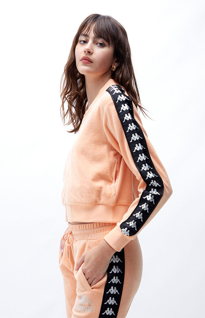 Peach kappa tracksuit best sale