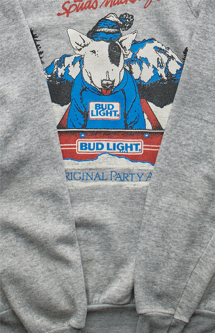 PS VINTAGE '80s Spuds Mackenzie Bud Light Crew Neck Sweatshirt