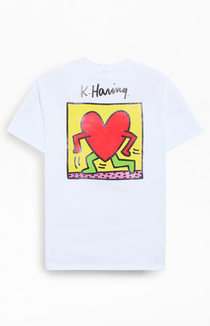 Keith Haring Running Heart T-Shirt image number 1