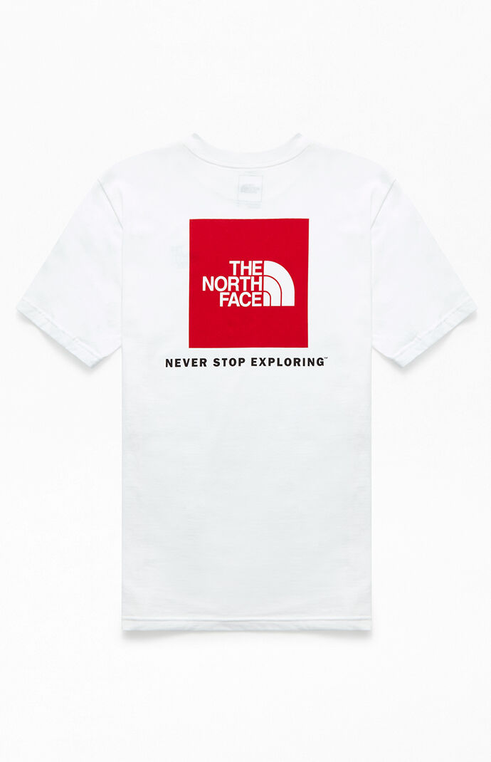 the north face t shirt red box