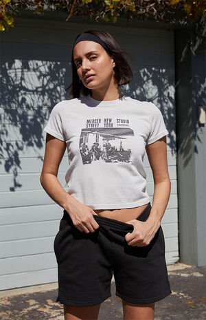 Black Rosa Sweat Shorts image number 3