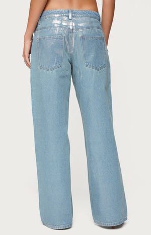 Jenney Shiny Low Rise Jeans image number 3