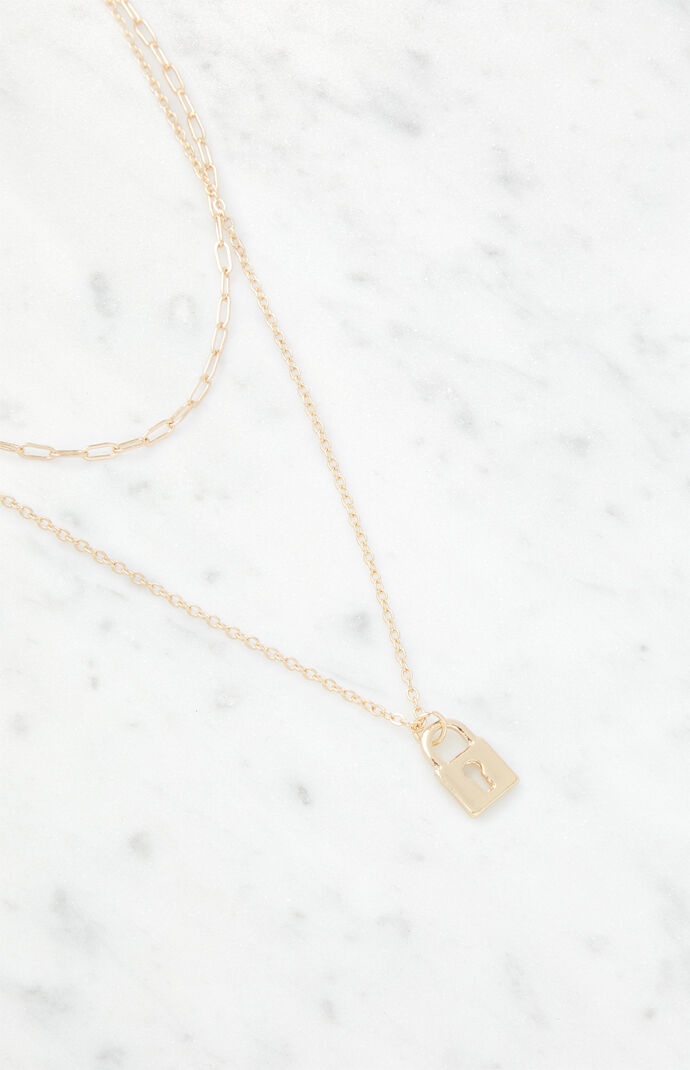 Lock And Chain Necklace