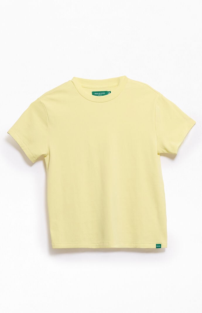 FIELD OF STUDY by Pacsun Yellow Muscle T-Shirt
