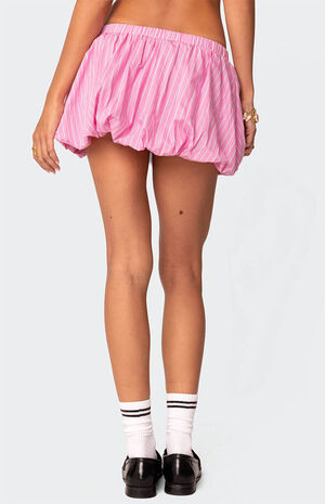 Hila Pinstripe Bubble Mini Skirt image number 5