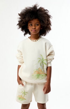 Palm Tree Baggy Sweat Shorts image number 1