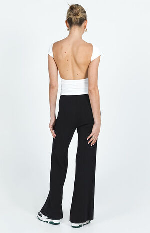 Allen Ribbed Wide Leg Pants image number 4