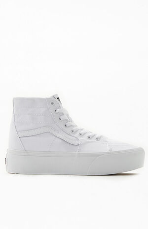 White Sk8-Hi Tapered Stackform Sneakers image number 3