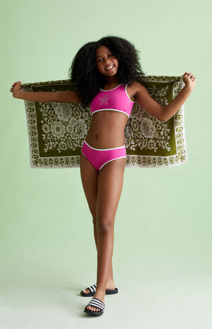 Eco Cropped Bikini Top & Bikini Bottom Set image number 4