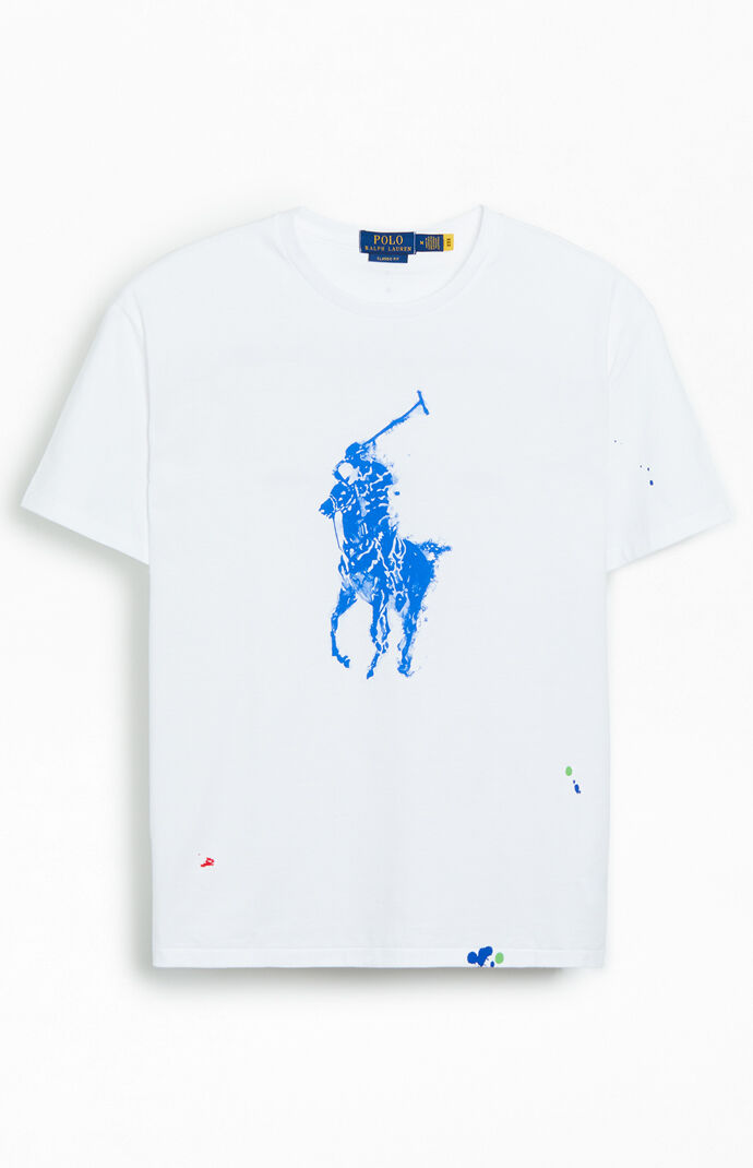 polo Ralph Lauren ビッグポニー　sunfade Polo Ralph Lauren Big Pony Splatter Tee | PacSun