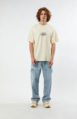 Los Angeles Flowers Oversized T-Shirt image number 4