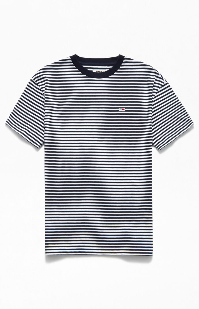 tommy jeans striped tee
