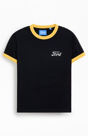 Black Ringer T-Shirt image number 1