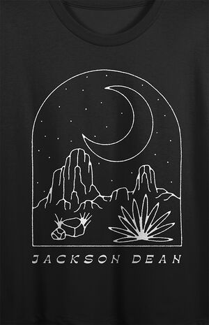 Jackson Dean Desert Night Scene Cropped T-Shirt image number 2