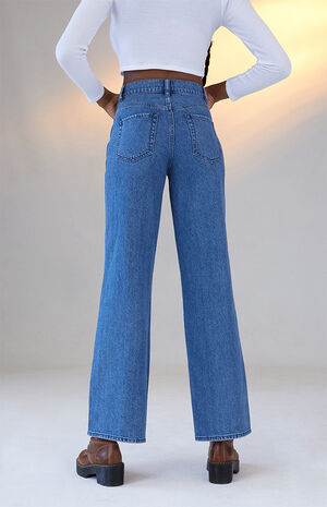 Eco Bandana Patch High Waisted Baggy Jeans image number 4