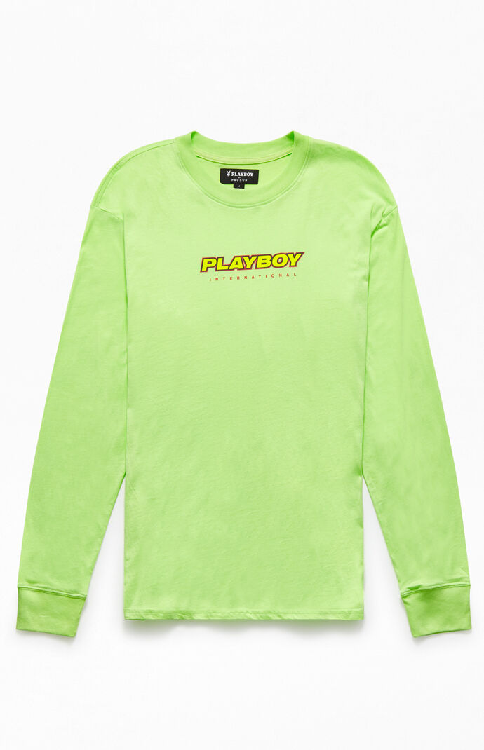 Playboy X Playboy Sport Logo Long Sleeve T Shirt Pacsun