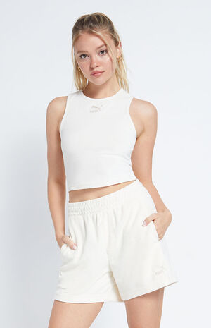 Off White Classic Towel Sweat Shorts image number 1