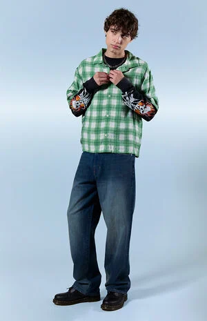 Dylan Baggy Jeans Dark Indigo Wash image number 1