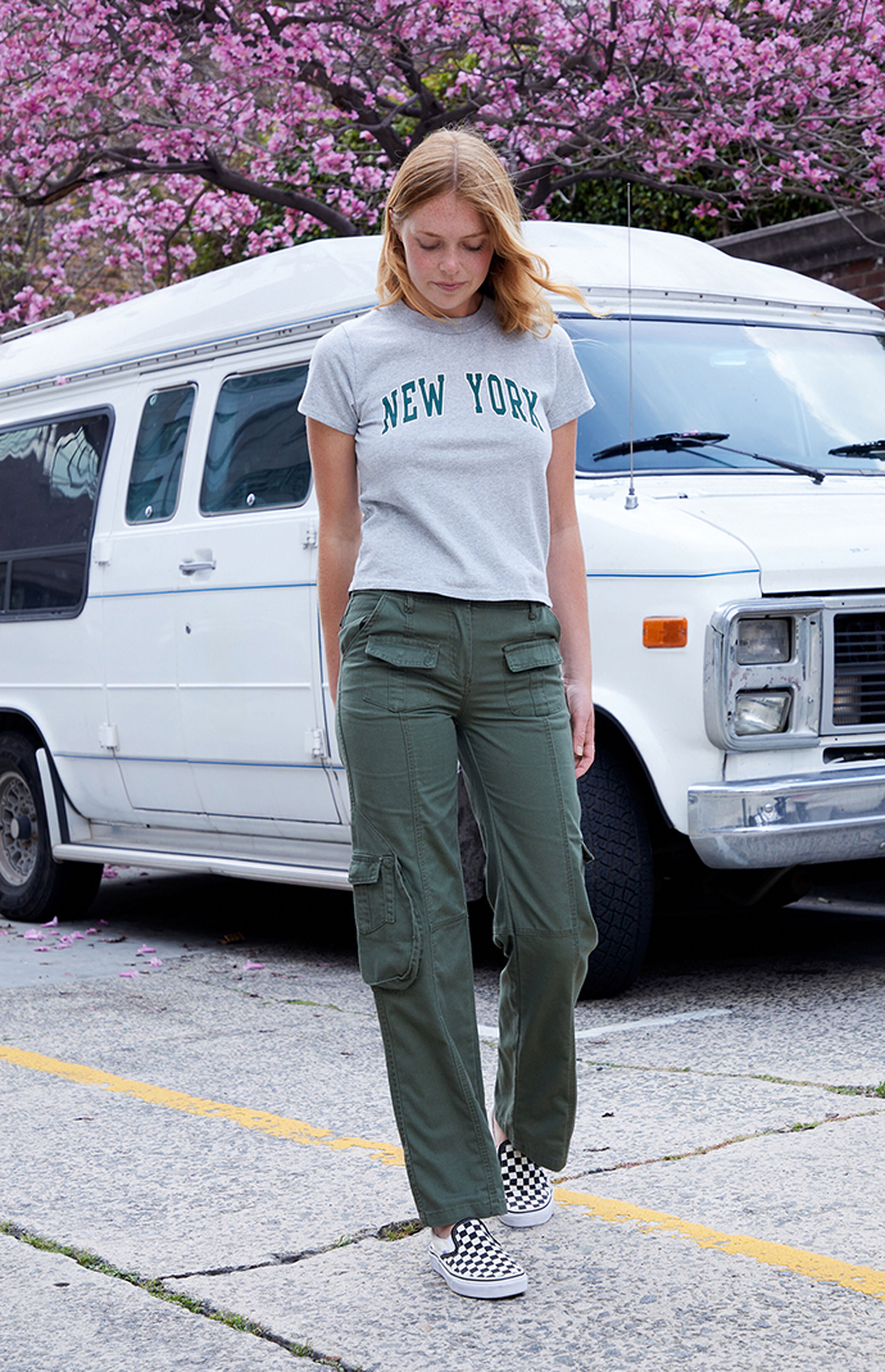 John Galt Green Kim Cargo Pants PacSun