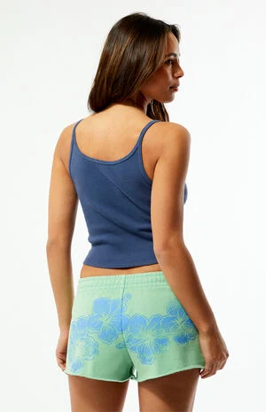 Ultra Soft Fleece Core Hibiscus Mini Sweat Shorts image number 4