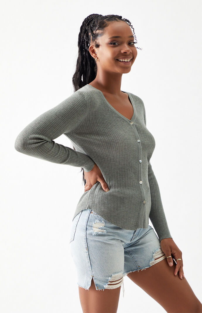 Shell Button Cardigan
