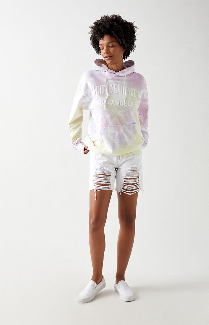 Pacific Sunwear Spiral Tie Dye Hoodie