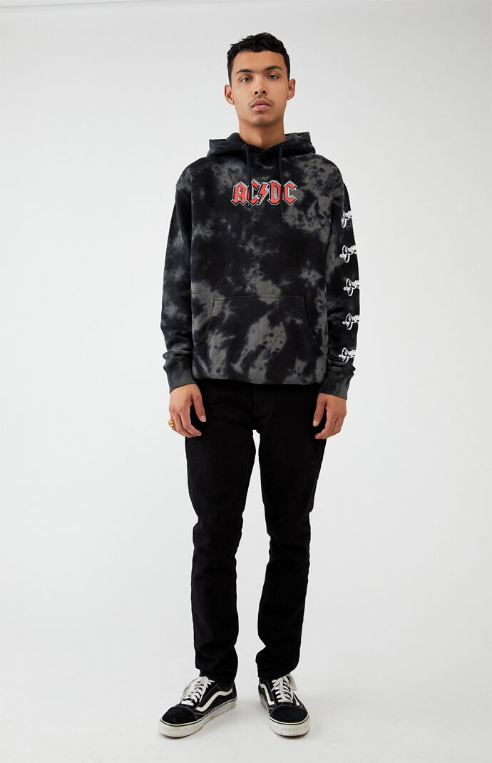 x AC/DX Tie-Dyed About To Rock Hoodie