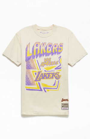 LA Lakers Sidewalk Sketch T-Shirt image number 1