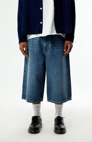 Blaine Ultra Baggy Denim Shorts Medium Blue image number 3