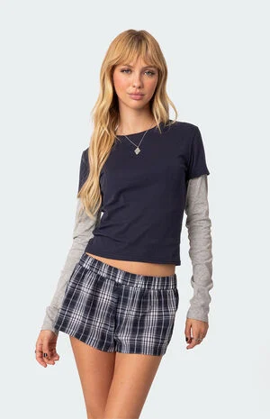 Mood Layered Long Sleeve T-Shirt image number 1