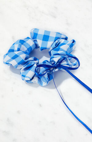 Gingham Bow Hair Scrunchie image number 2
