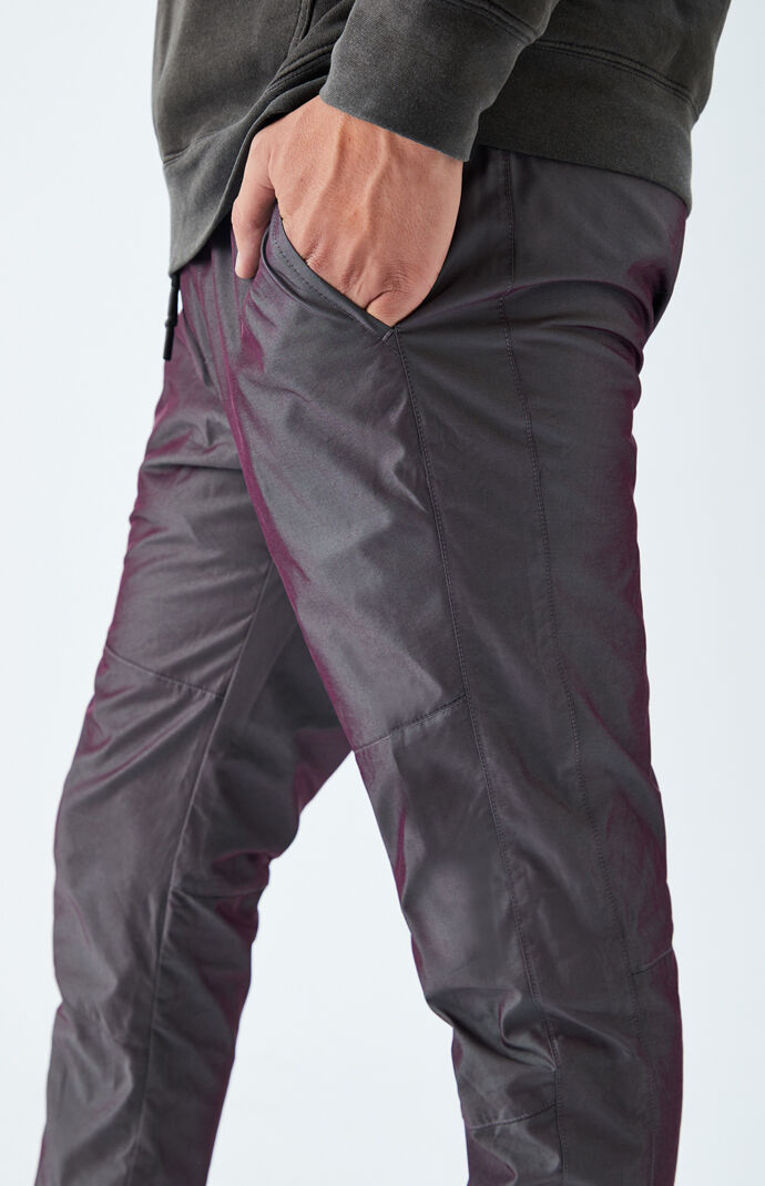 Iridescent Nylon Jogger Pants
