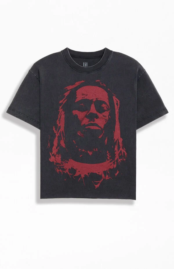 T-shirt Lil Wayne Officiel – Design 'Face Infill' | Tissu Coton Doux, Coupe Unisexe