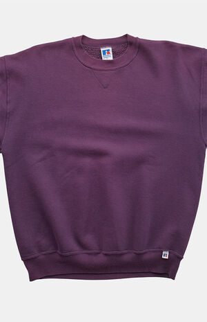 Purple '90s Russell Crew Neck Sweatshirt image number 3